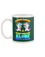 Load image into Gallery viewer, Camping Partners Because Going Crazy Alone Is Just Not As Much Fun Mug

