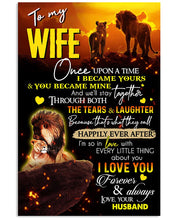 Load image into Gallery viewer, Husband Gift For Wife I Love You Forever And Always Vertical Poster
