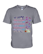 Load image into Gallery viewer, Butterflies When I Miss You I Just Have To Look Inside My Heart Gift For Lover Guys V-Neck

