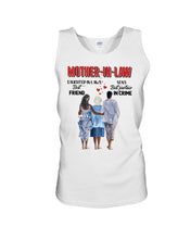 Load image into Gallery viewer, Daughter In Law's Best Friend Son's Best Partner In Crime Gift For Mom In Law Unisex Tank Top
