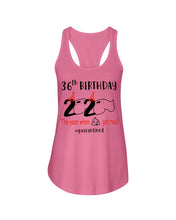 Load image into Gallery viewer, 36th  Birthday Gift 2020 The Year When Shit Got Real Trending Ladies Flowy Tank
