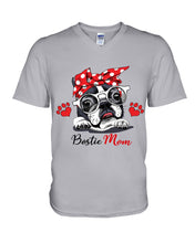 Load image into Gallery viewer, Boston Terrier With White Glasses Love Mom Gift For Dog Lovers Guys V-Neck

