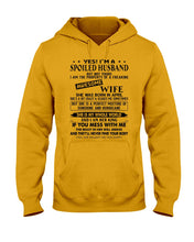 Load image into Gallery viewer, A Spoiled Husband Of    April  Freaking Awesome Wife For Birthday Gift Hoodie
