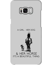 Load image into Gallery viewer, A Girl Her Dog Her Horse It's A Beautiful Thing Phone case

