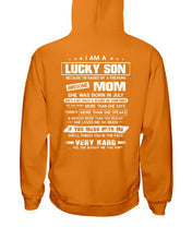 Load image into Gallery viewer, Gift For Son Who Raised By A Freaking Awesome July Mom She's A Bit Crazy Hoodie
