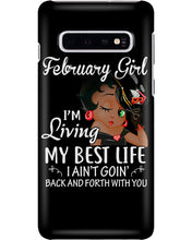 Load image into Gallery viewer, Betty Boop February Girl Living My Best Life Birthday Meaningful Gift Phone case
