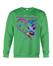 Load image into Gallery viewer, Hummingbirds Heart Shaped I Am A Simple Woman Gift For Mom Sweatshirt
