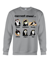 Load image into Gallery viewer, Current Black Cat's Mood Gift For Cat Lovers Sweatshirt
