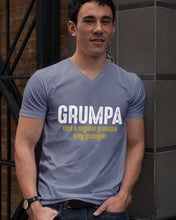Load image into Gallery viewer, Grumpa Like A Regular Grandpa Only Grumpier Guys V-Neck
