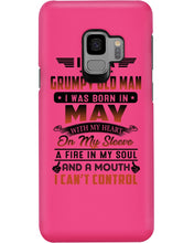 Load image into Gallery viewer, I'm A Grumpy Old Man I Was Born In May With My Heart Phone case
