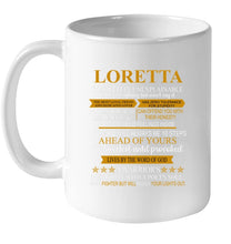 Load image into Gallery viewer, Loretta Custom Name Gift A Warrior's Mentality With A Poet's Soul Mug
