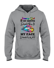 Load image into Gallery viewer, January Girl My Face Definitely Will Say It Trending For Birthday Gift Hoodie
