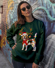 Load image into Gallery viewer, Beagle Gorgeous Reindeer Xmas Lights Gift For Dog Lovers Sweatshirt
