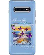 Load image into Gallery viewer, Butterfly Sunset On Beach Those We Love Don't Go Away Gift For Lover Phone case
