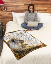 Load image into Gallery viewer, Lion You Are Braver Than You Believe Grandpa Gift For Granddaughter Fleece Blanket
