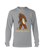 Load image into Gallery viewer, Bigfoot Come And Take It Simple Custom Design Unisex Long Sleeve
