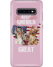 Load image into Gallery viewer, Keep America Great Yorkshire Terrier Gift For Dog Lovers Phone case
