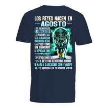Load image into Gallery viewer, Birthday Gift Los Reyes Nacen En Agosto Angry Wolf Guys V-Neck
