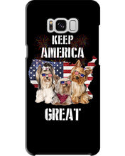 Load image into Gallery viewer, Keep America Great Yorkshire Terrier Gift For Dog Lovers Phone case

