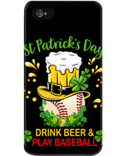 Load image into Gallery viewer, Baseball Drink Beer Day St Patrick's Day Gift For Baseball Lovers Phone case
