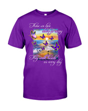 Load image into Gallery viewer, Butterfly Sunset On Beach Those We Love Don't Go Away Gift For Lover Guys Tee
