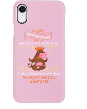 Load image into Gallery viewer, Cow I Need Somebody Who Sees The Crazy And Still Wants Me Phone case
