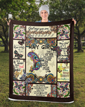 Load image into Gallery viewer, God Says You Are Special Gift For May Girl Sherpa Blanket
