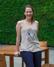 Load image into Gallery viewer, French Survived The Great Toilet Paper Crisis Of 2020 For Personalized Nation Gift Ladies Flowy Tank
