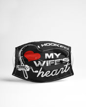 Load image into Gallery viewer, I Hooked My Wifes Heart Gift For Fishing Lovers Cloth Face Mask
