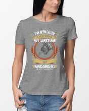 Load image into Gallery viewer, Mamasaurus Rex Is My Favorite Special Custom Design Ladies Tee
