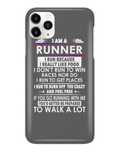 Load image into Gallery viewer, I Am A Runner I Run Because I Really Like Food Custom Design Phone case
