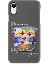Load image into Gallery viewer, Butterfly Sunset On Beach Those We Love Don't Go Away Gift For Lover Phone case
