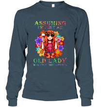 Load image into Gallery viewer, I Am Just An Old Lady Was Your First Mistake Hippie Unisex Long Sleeve
