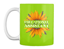 Load image into Gallery viewer, Educational Assistant Sunflower  Unique Custom Design  For Personalized Job Gift Mug
