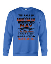 Load image into Gallery viewer, I'm A Grumpy Old Man I Was Born In May With My Heart Sweatshirt
