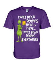 Load image into Gallery viewer, I’ll Read Book Everywhere Great Gift For Book Lovers Guys V-Neck
