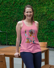 Load image into Gallery viewer, Love Trucker Simple Unique Custom Design For Personalized Job Gift Ladies Flowy Tank
