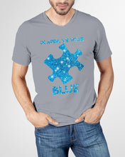 Load image into Gallery viewer, In April We Wear Blue Autism Awareness Special Custom Design Guys V-Neck
