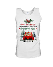 Load image into Gallery viewer, Golden Retriever X-mas Road Gift For Dog Lovers Unisex Tank Top
