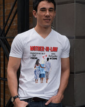 Load image into Gallery viewer, Daughter In Law's Best Friend Son's Best Partner In Crime Gift For Mom In Law Guys V-Neck
