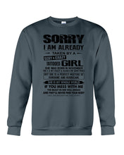 Load image into Gallery viewer, I'm Already Taken By November Sexy Crazy Girl For Birthday Gift Sweatshirt

