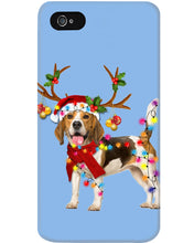 Load image into Gallery viewer, Beagle Gorgeous Reindeer Xmas Lights Gift For Dog Lovers Phone case
