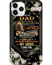 Load image into Gallery viewer, Lion Gift For  Papa You'll Always My Dad My Hero  Custom Design Phone case
