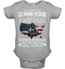 Load image into Gallery viewer, I Am A US Marine Veteran If America Needed Me Gift Baby Onesie
