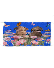Load image into Gallery viewer, Gift For Dog LoversChesapeake Bay Retriever With Peonies Cloth Face Mask
