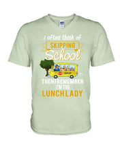 Load image into Gallery viewer, I Often Think Of Skipping School Gift For Kids Guys V-Neck
