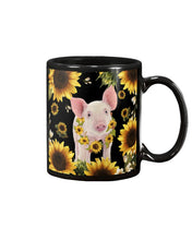 Load image into Gallery viewer, Beautiful Pig With Sunflowers Gift For Pig Lovers Mug
