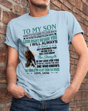 Load image into Gallery viewer, Look Right Beside You Eagle Mom Gift For Son Guys Tee
