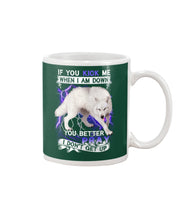 Load image into Gallery viewer, If You Kick Me When I Am Down You Better Pray Trending Mug
