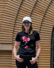 Load image into Gallery viewer, Faith Butterfly Breast Cancer Awareness Custom Design Ladies Tee
